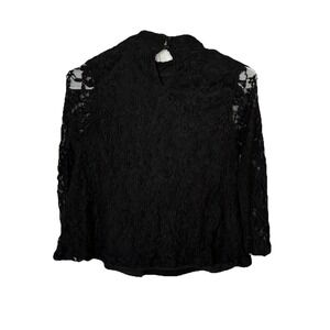 Forever 21 Long Sleeve Lace Women's Top Size Small In Black